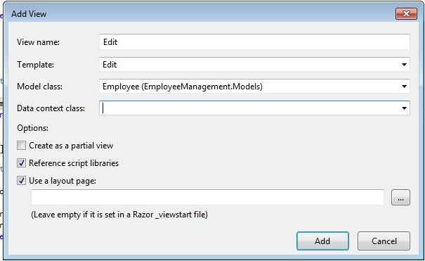 Edit the existing Record